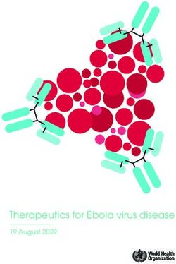 Therapeutics for Ebola virus disease - 19 August 2022