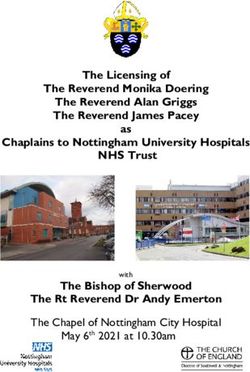 The Licensing of The Reverend Monika Doering The Reverend Alan Griggs The Reverend James Pacey Chaplains to Nottingham University Hospitals
