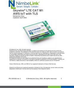 SKYWIRE LTE CAT M1 AWS IOT WITH TLS - NIMBELINK CORP UPDATED: APRIL 2022