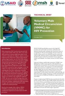 Voluntary Male Medical Circumcision (VMMC) for HIV Prevention