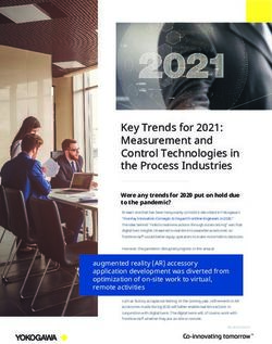 Key Trends for 2021: Measurement and Control Technologies in the Process Industries