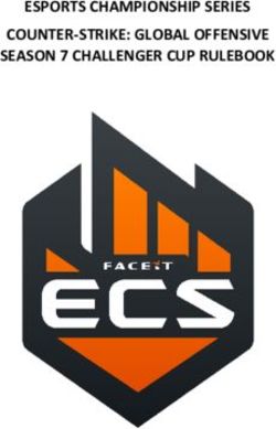 ESPORTS CHAMPIONSHIP SERIES COUNTER-STRIKE: GLOBAL OFFENSIVE SEASON 7 CHALLENGER CUP RULEBOOK - Liquipedia