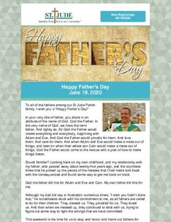 Happy Father's Day June 19, 2020 - THE ST JUDE ROMAN ...