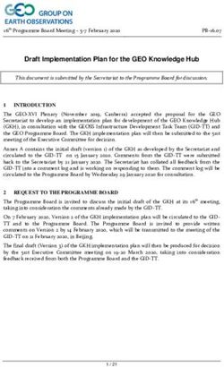 Draft Implementation Plan for the GEO Knowledge Hub