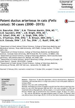 Patent ductus arteriosus in cats (Felis catus): 50 cases (2000e2015) - University of Guelph