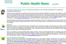 Public Health News July 2019 - Bath and North East Somerset