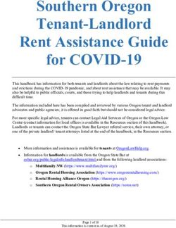 Southern Oregon Tenant-Landlord Rent Assistance Guide for COVID-19