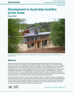 Development in Australian bushfire prone areas