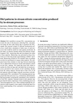Diel patterns in stream nitrate concentration produced by in-stream processes