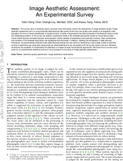 Image Aesthetic Assessment: An Experimental Survey - arXiv.org