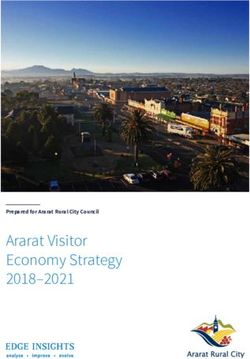 Ararat Visitor Economy Strategy 2018-2021 - Prepared for Ararat Rural City Council - Ararat Rural City ...