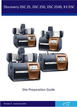 Discovery DSC 25, DSC 250, DSC 2500, X3 DSC - Site Preparation Guide Revision G Issued July 2020 - TA Instruments