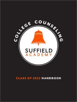 CLASS OF 2022 HANDBOOK - Suffield Academy