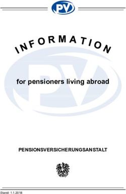 For pensioners living abroad - PENSIONSVERSICHERUNGSANSTALT