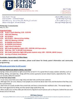 Wednesday Communication - May 26, 2021 - Epping School District