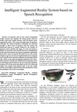 Intelligent Augmented Reality System based on Speech Recognition - NAUN