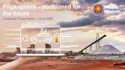 Pilgangoora - positioned for the future - Corporate Presentation - June 2020 - Pilbara Minerals