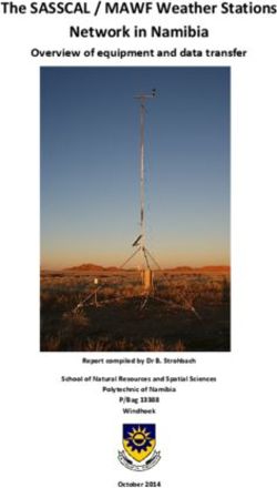The SASSCAL / MAWF Weather Stations Network in Namibia - Overview of equipment and data transfer