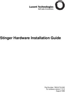 Stinger Hardware Installation Guide - Part Number: 7820-0710-002 For software version 7.11.0 August 1999