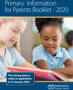 Primary Information for Parents Booklet 2020 - The closing date to make an application is 15 January 2020 - Staffordshire ...