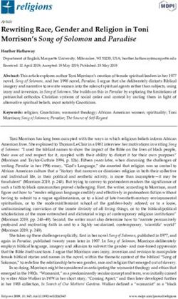 Rewriting Race, Gender and Religion in Toni Morrison's Song of Solomon and Paradise - MDPI