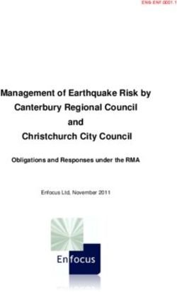 Management of Earthquake Risk by Canterbury Regional Council and Christchurch City Council - Obligations and Responses under the RMA