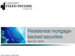 Residential mortgage-backed securities - April 24, 2018 Bank of Canada 2017. All rights reserved.