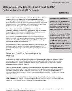 2022 Annual U.S. Benefits Enrollment Bulletin - JPMorgan ...