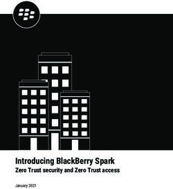 INTRODUCING BLACKBERRY SPARK - ZERO TRUST SECURITY AND ZERO TRUST ACCESS JANUARY 2021 - BLACKBERRY DOCS