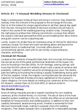 Article #1 - 5 Unusual Wedding Venues in Cincinnati