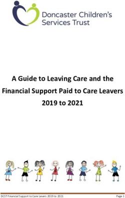 A Guide to Leaving Care and the Financial Support Paid to Care Leavers 2019 to 2021