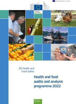 Health and food audits and analysis programme 2022 - DG Health and Food Safety