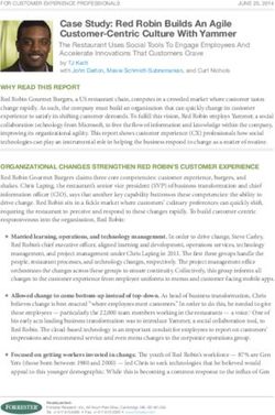 Case study: Red Robin Builds an agile Customer-Centric Culture With yammer