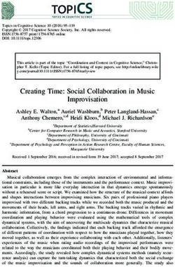 Creating Time: Social Collaboration in Music Improvisation - Sites at Dartmouth