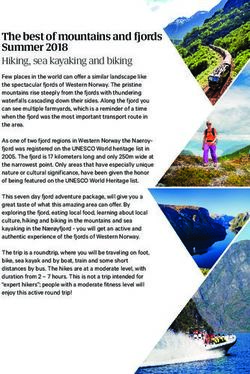 The best of mountains and fjords Summer 2018 - Myrkdalen