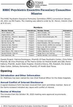 HHSC Psychiatric Executive Formulary Committee Minutes
