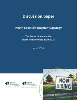 Discussion paper North Coast Employment Strategy - The future of work in the North Coast of NSW 2020-2025