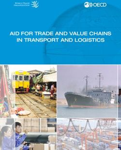 AID FOR TRADE AND VALUE CHAINS IN TRANSPORT AND LOGISTICS