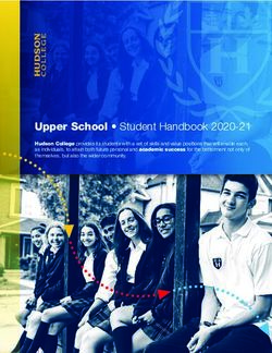 Upper School Student Handbook 2020-21 - Hudson College