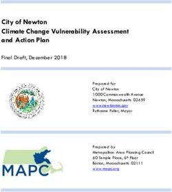City of Newton Climate Change Vulnerability Assessment and Action Plan