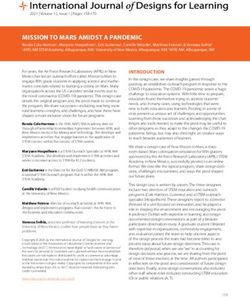 MISSION TO MARS AMIDST A PANDEMIC - ERIC