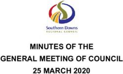 MINUTES OF THE GENERAL MEETING OF COUNCIL 25 MARCH 2020 25 00 2020