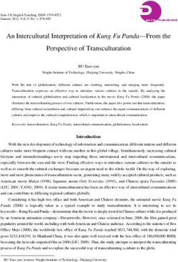 An Intercultural Interpretation of Kung Fu Panda-From the Perspective of Transculturation