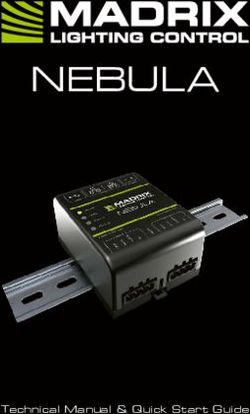 NEBULA - Technical Manual & Quick Start Guide - madrix 5