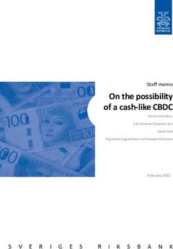 On the possibility of a cash-like CBDC - Staff memo - February 2021