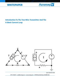 WHITEPAPER Introduction To The Two-Wire Transmitter And The 4-20mA Current Loop - Acromag