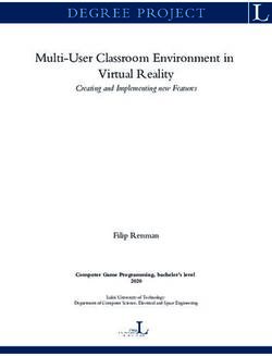 Multi-User Classroom Environment in Virtual Reality - Creating and Implementing new Features