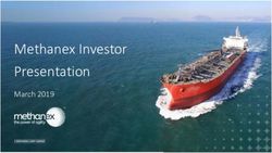 Methanex Investor Presentation - March 2019 - Methanex Corporation