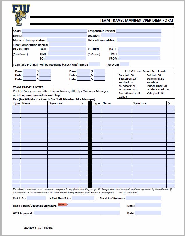 Office of the controller travel other expenses manual updated