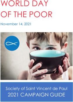 WORLD DAY OF THE POOR - 2021 CAMPAIGN GUIDE Society of Saint Vincent de Paul
